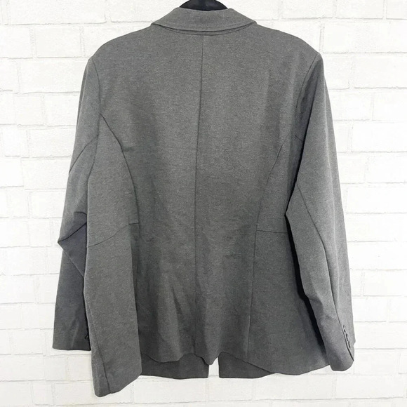 Torrid Studio Gray One Button Business Casual Blazer Jacket Women's Plus Size 4X - Picture 3 of 6
